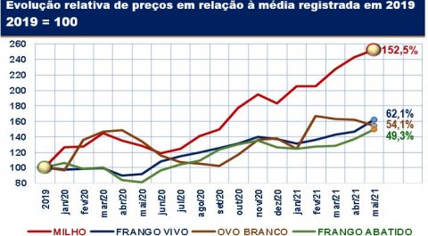 Nos últimos 27 meses milho aumentou mais de 150% e...